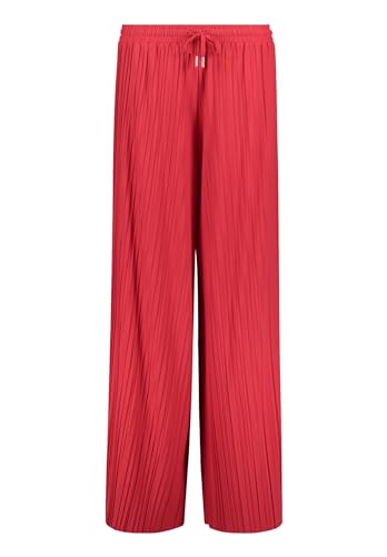 Betty & Co Damen Stretch-Hose mit Plissee Dunkelrot,46 von Betty & Co