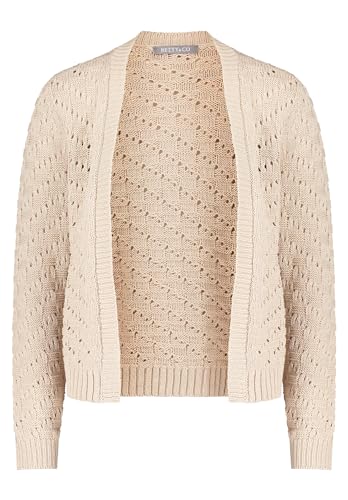 Betty & Co Damen Strick-Cardigan ohne Verschluss Grau,42 von Betty & Co