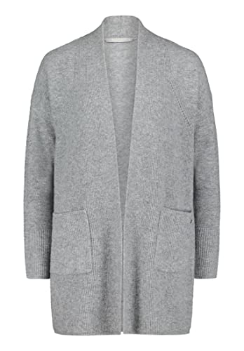 Betty & Co Damen Strick-Cardigan ohne Verschluss Grey Melange,42 von Betty & Co