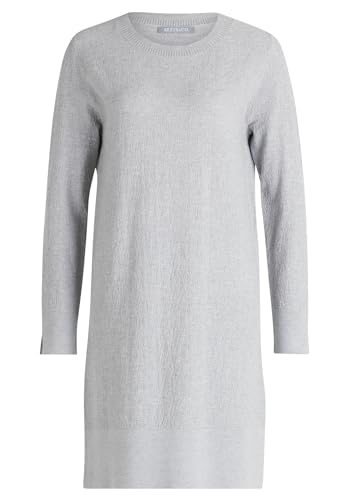 Betty & Co Damen Strickkleid mit Rundhalsausschnitt Light Silver Melange,46 von Betty & Co