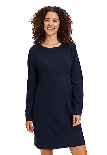 Betty & Co Damen Strickkleid mit Rundhalsausschnitt Navy Blue,36 von Betty & Co