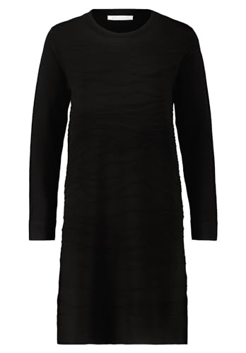 Betty & Co Damen Strickkleid mit Rundhalsausschnitt Schwarz,40 von Betty & Co