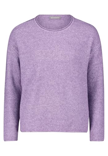Betty & Co Damen Strickpullover mit Rundhalsausschnitt 44, Pastel Crocus Melange von Betty & Co