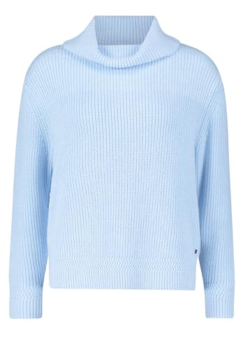 Betty & Co Damen Strickpullover mit Struktur Light Blue Melange,36 von Betty & Co