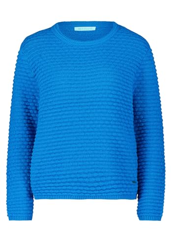 Betty & Co Damen Strickpullover mit Struktur Strong Blue,46 von Betty & Co