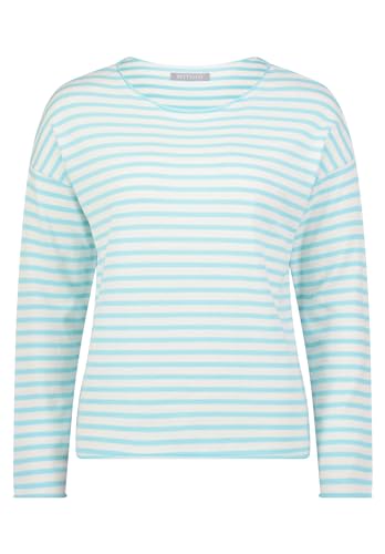 Betty & Co Damen Strickpullover mit U-Boot-Ausschnitt Cream/Mint,40 von Betty & Co