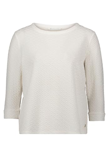 Betty & Co Damen Strukturshirt mit Rundhalsausschnitt M, Rohweiß von Betty & Co