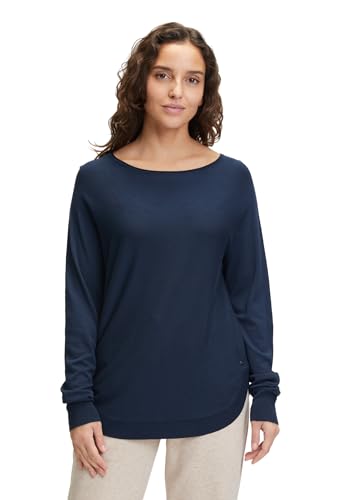 Betty & Co Damen Feinstrickpullover mit U-Boot-Ausschnitt Navy Blue,44 von Betty & Co