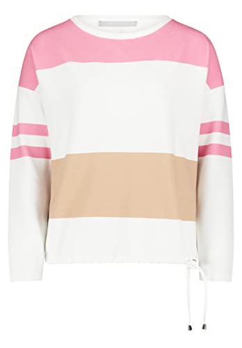 Betty & Co Damen Sweatpullover mit Streifen Cream/Pink,42 von Betty & Co