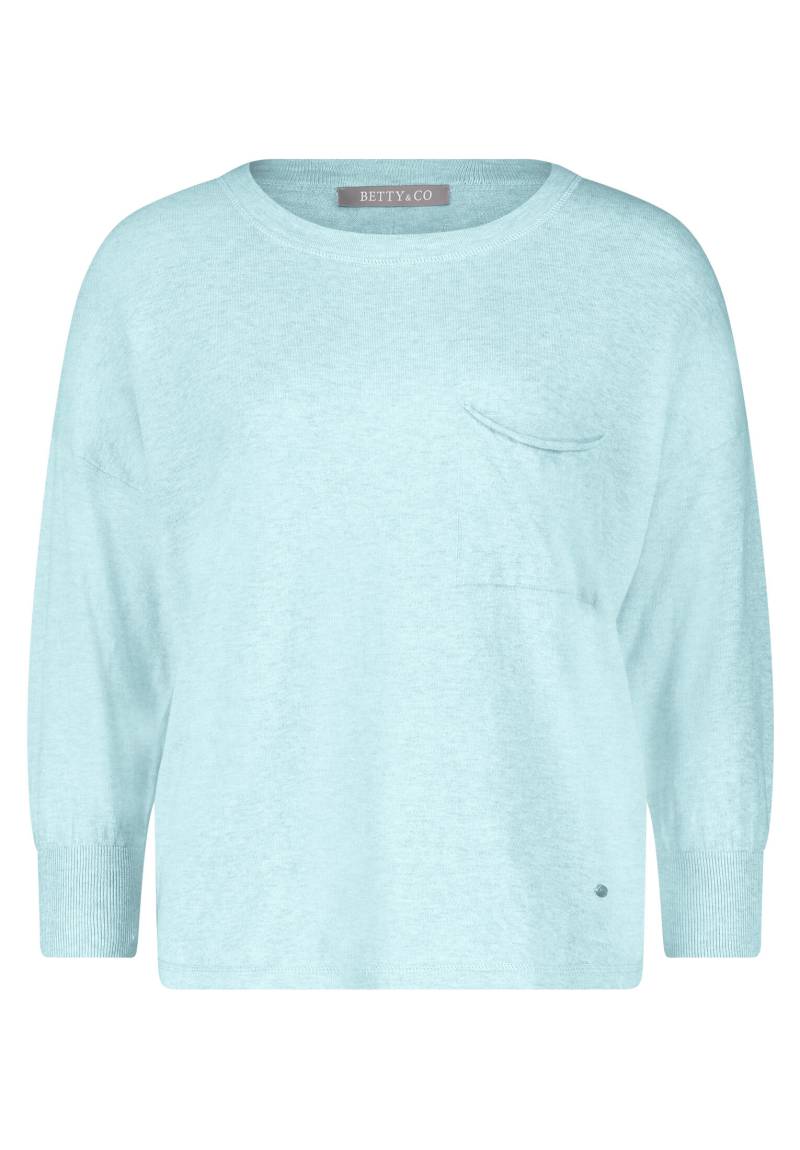 Betty & Co - Feinstrickpullover light turquiose melange - Gr. - 42 von Betty & Co