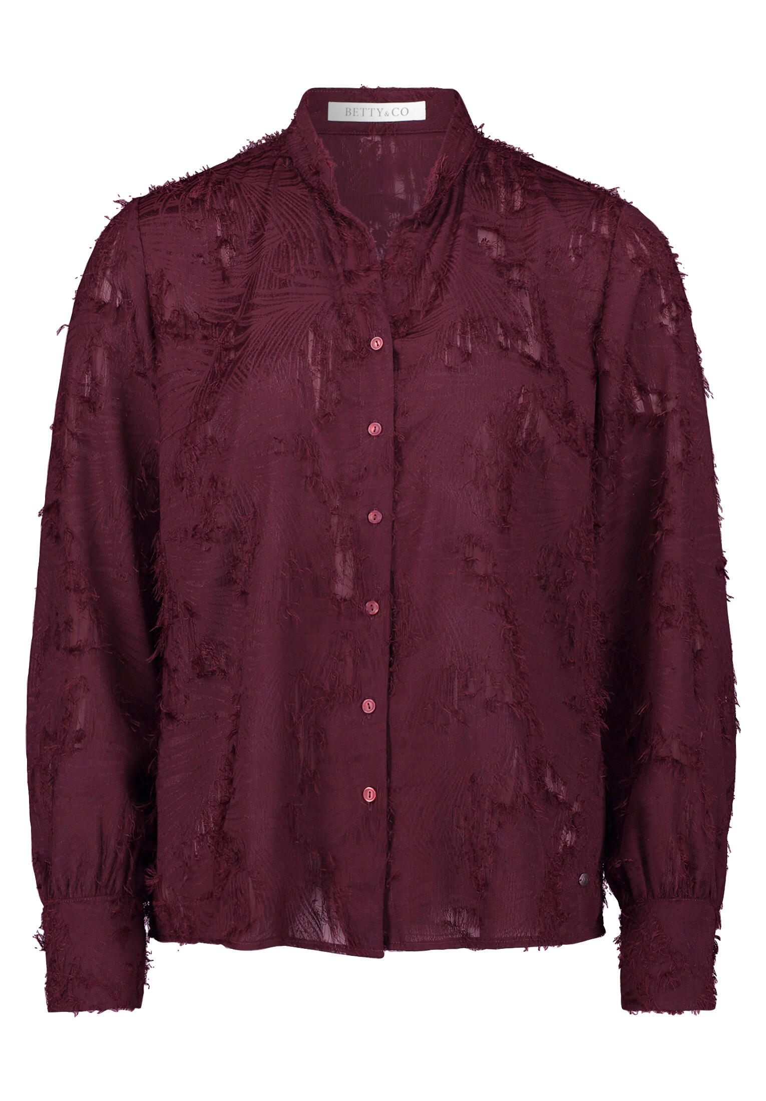 Betty & Co - Hemdbluse dark aubergine - Gr. - 46 von Betty & Co