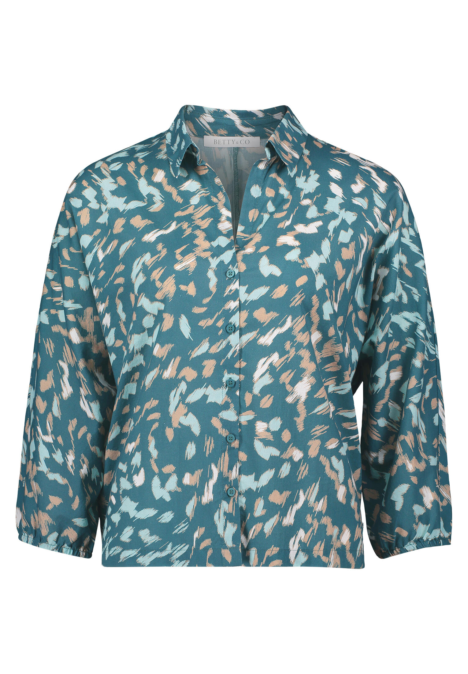 Betty & Co - Hemdbluse emerald/mint - Gr. - 40 von Betty & Co