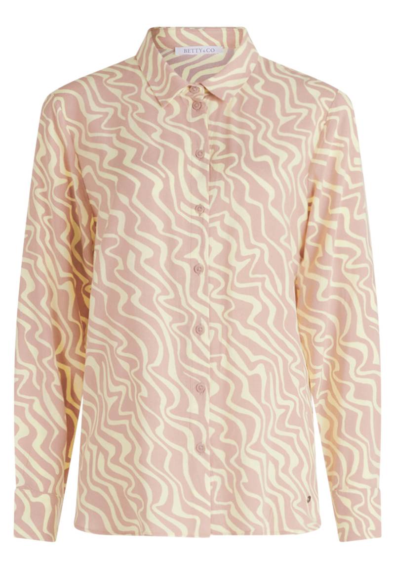 Betty & Co - Hemdbluse taupe/yellow - Gr. - 42 von Betty & Co