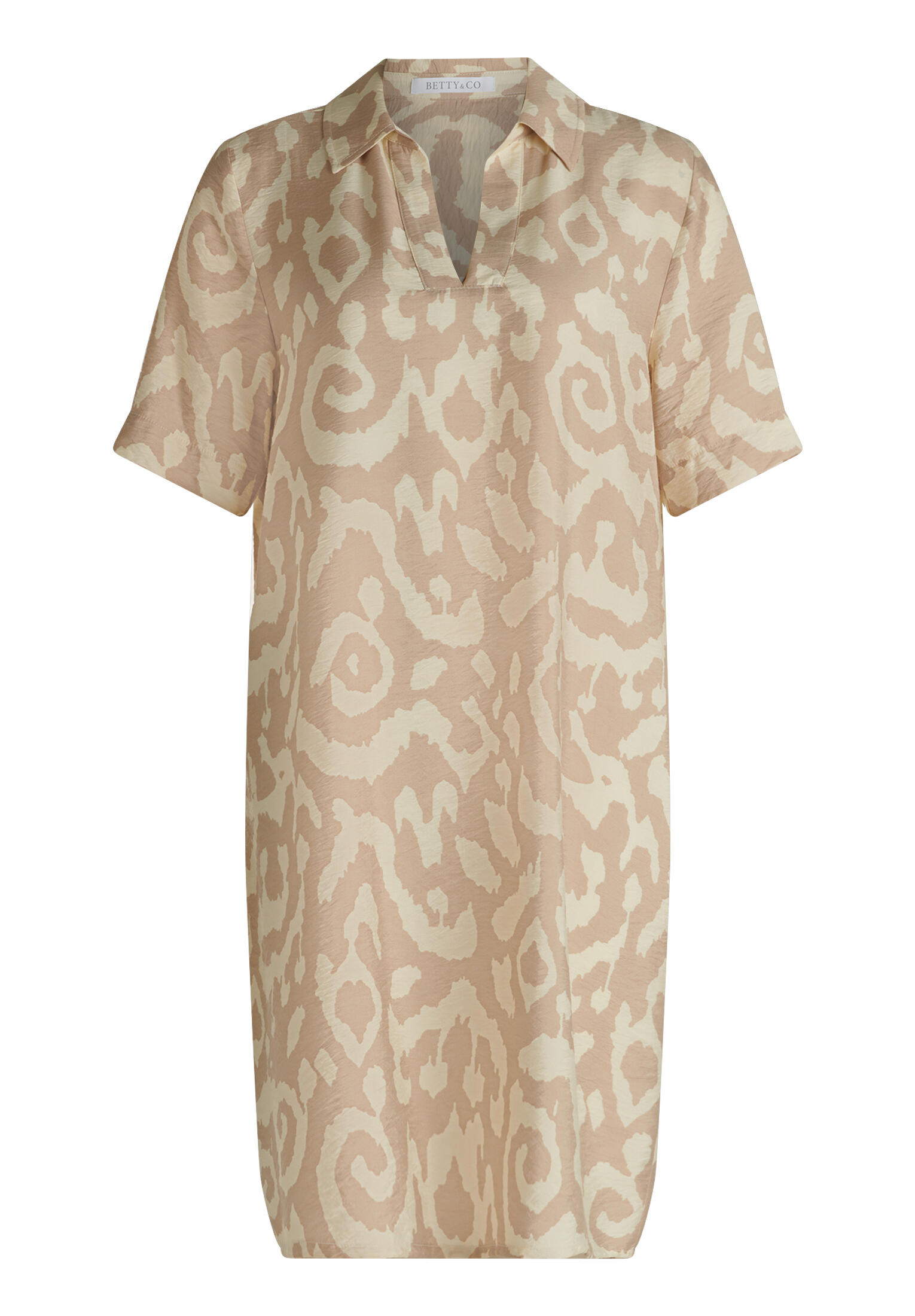 Betty & Co - Hemdblusenkleid nature/cream - Gr. - 36 von Betty & Co