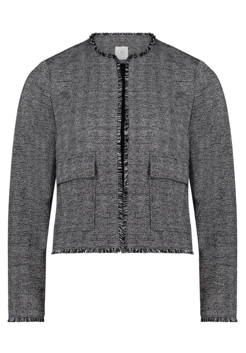 Betty & Co - Jerseyjacke schwarz/grau - Gr. - 44 von Betty & Co