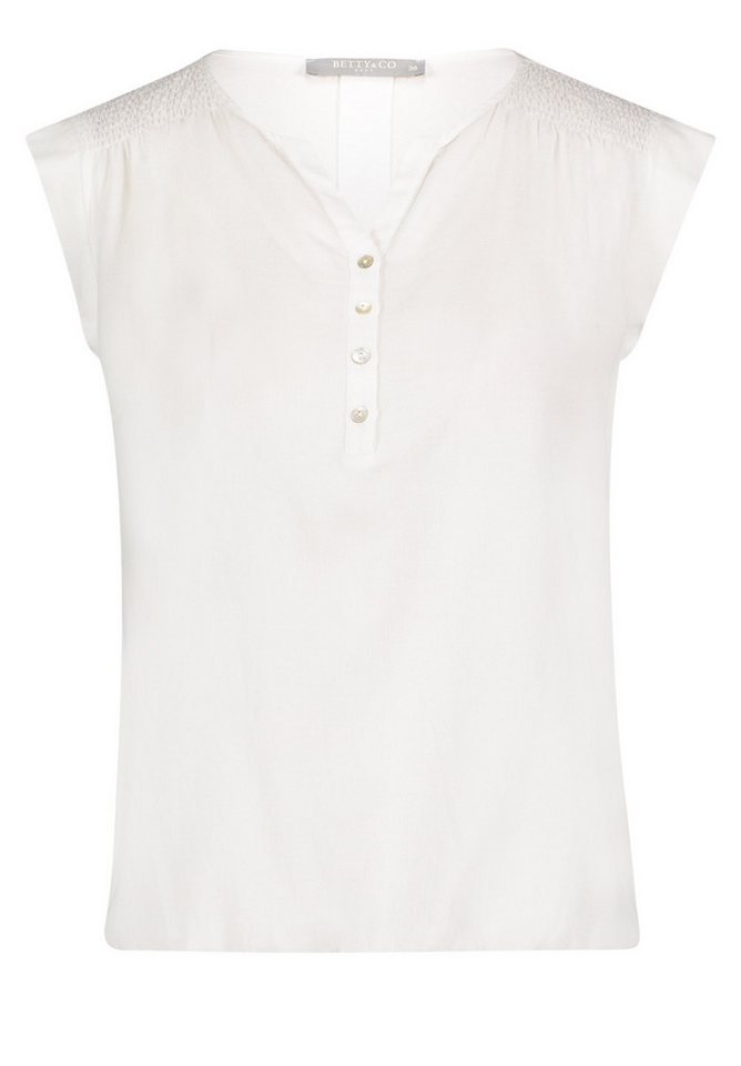 Betty&Co Klassische Bluse Bluse Lang ohne Arm von Betty&Co