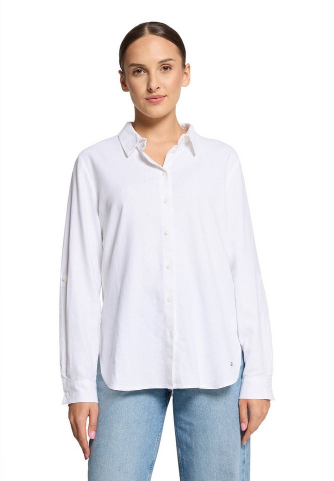 Betty&Co Kurzarmbluse Damen Leinenbluse langarm von Betty&Co