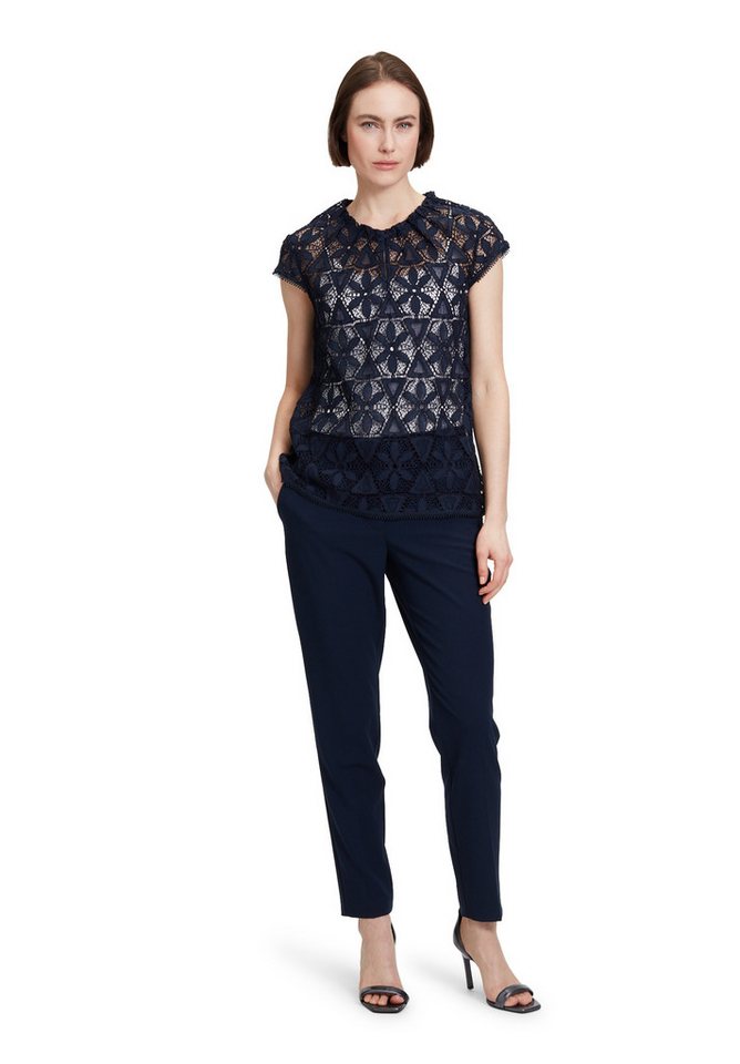 Betty&Co Kurzarmbluse Spitzenbluse von Betty&Co