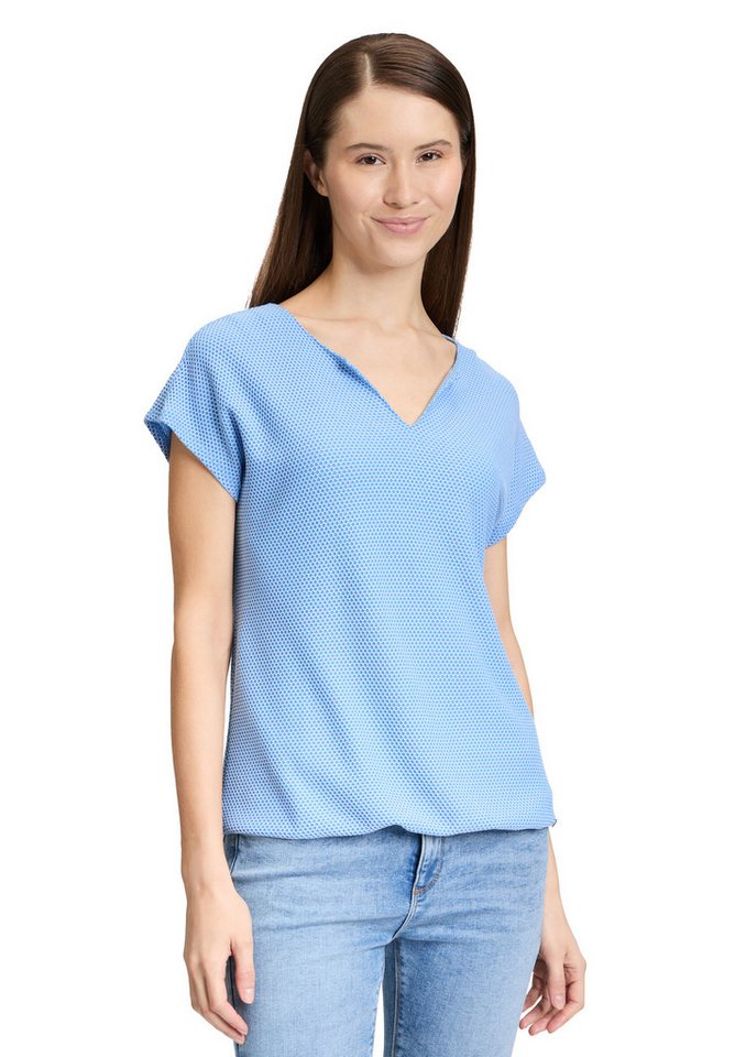 Betty&Co Kurzarmshirt Betty & Co Casual-Shirt mit Struktur (1-tlg) Material von Betty&Co