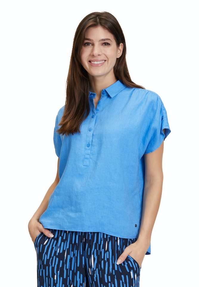 Betty&Co Langarmbluse Bluse Lang 1/2 Arm Regatta Blue von Betty&Co