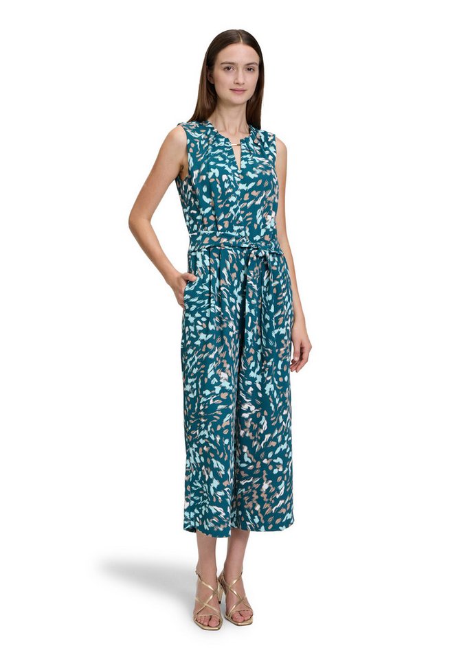 Betty&Co Overall Betty & Co Jumpsuit ohne Arm (1-tlg) Falten von Betty&Co