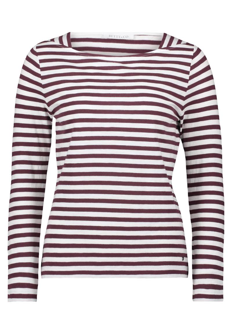 Betty & Co - Ringelshirt cream/dark red - Gr. - XXL von Betty & Co