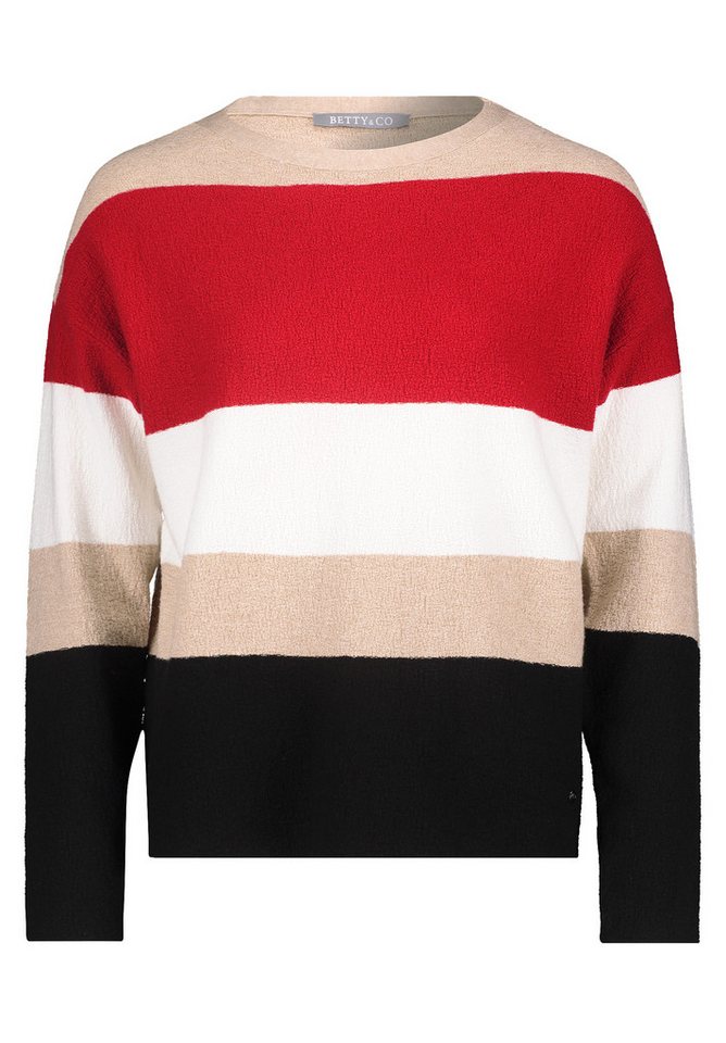 Betty&Co Rundhalspullover Strickpullover Betty&Co Rundhalspullover Strickpullover von Betty&Co