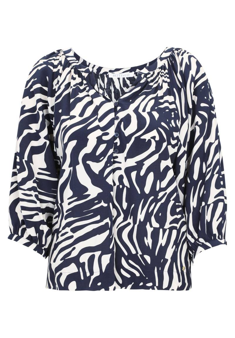 Betty & Co - Schlupfbluse dark blue/nature - Gr. - 44 von Betty & Co