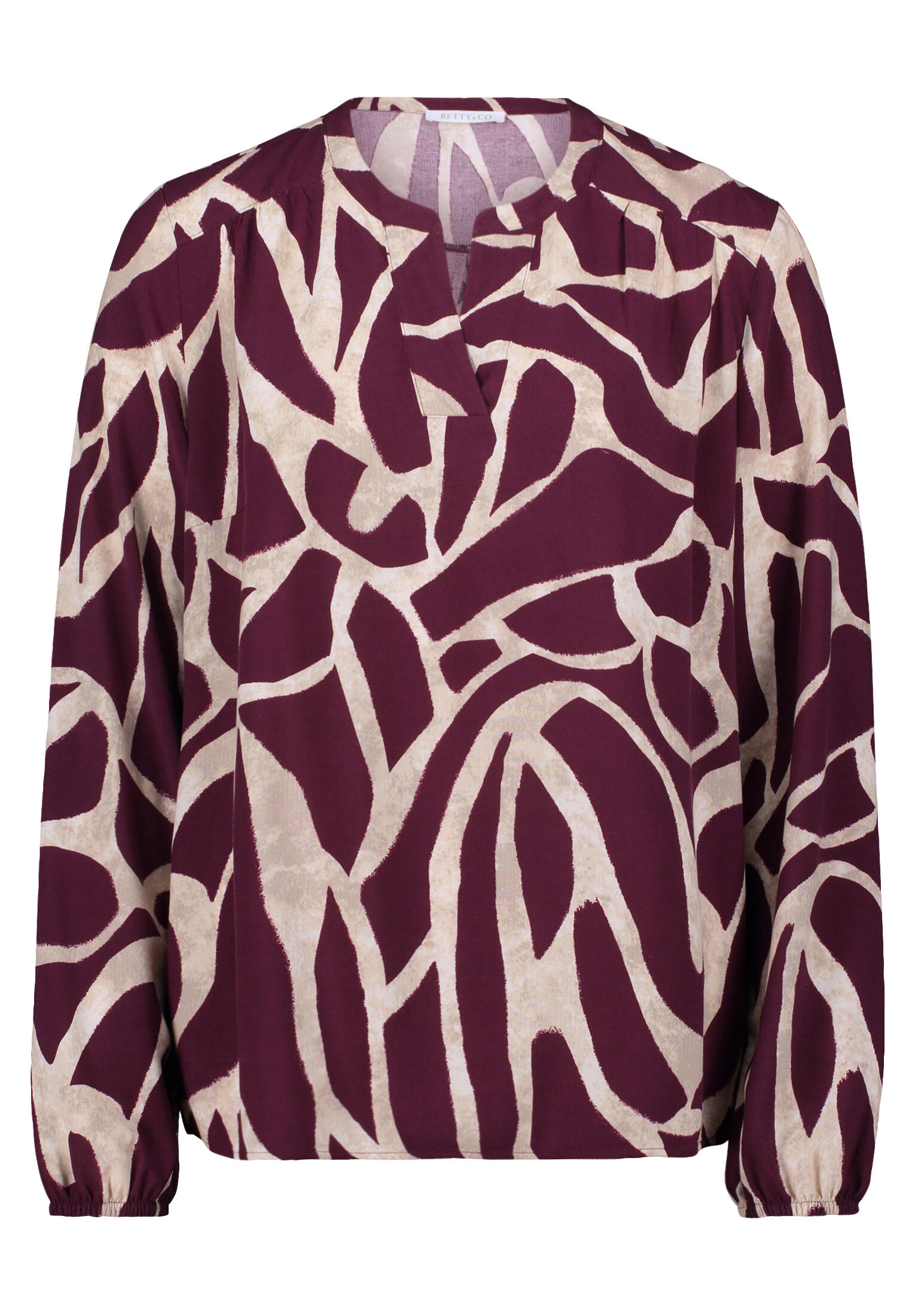 Betty & Co - Schlupfbluse dark red/nature - Gr. - 38 von Betty & Co
