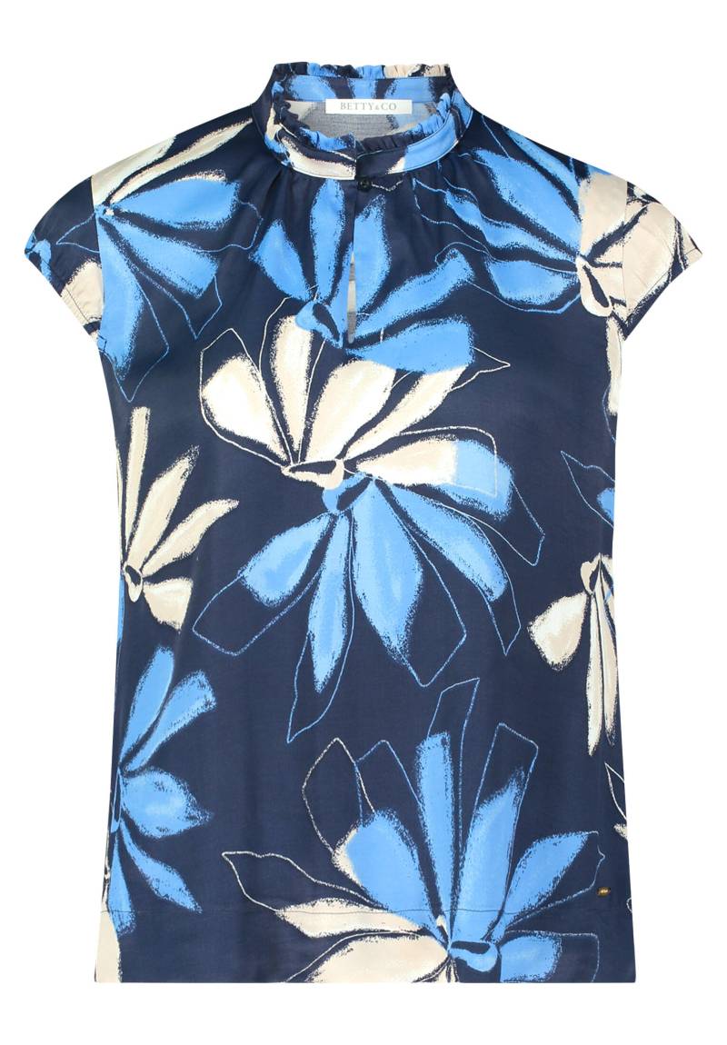 Betty & Co - Schlupfbluse dunkelblau/blau - Gr. - 44 von Betty & Co