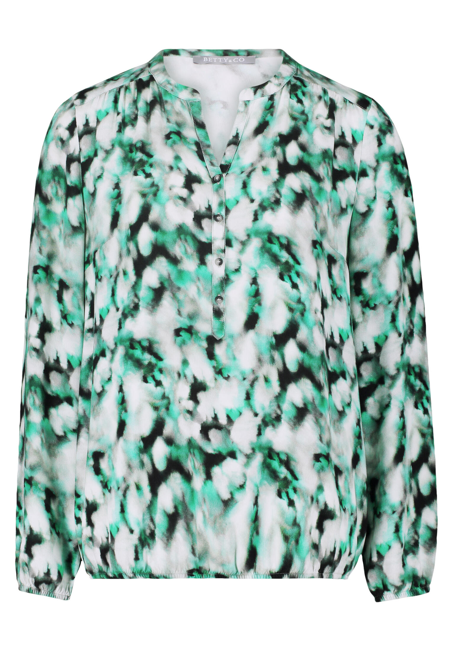 Betty & Co - Schlupfbluse grau/grün - Gr. - 46 von Betty & Co