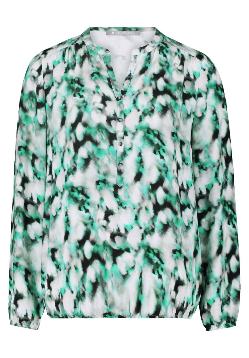 Betty & Co - Schlupfbluse grau/grün - Gr. - 46 von Betty & Co