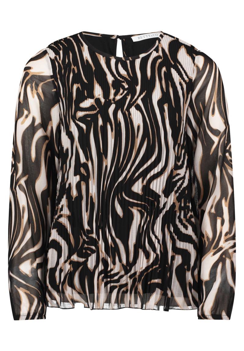 Betty & Co - Schlupfbluse nature/black - Gr. - 36 von Betty & Co