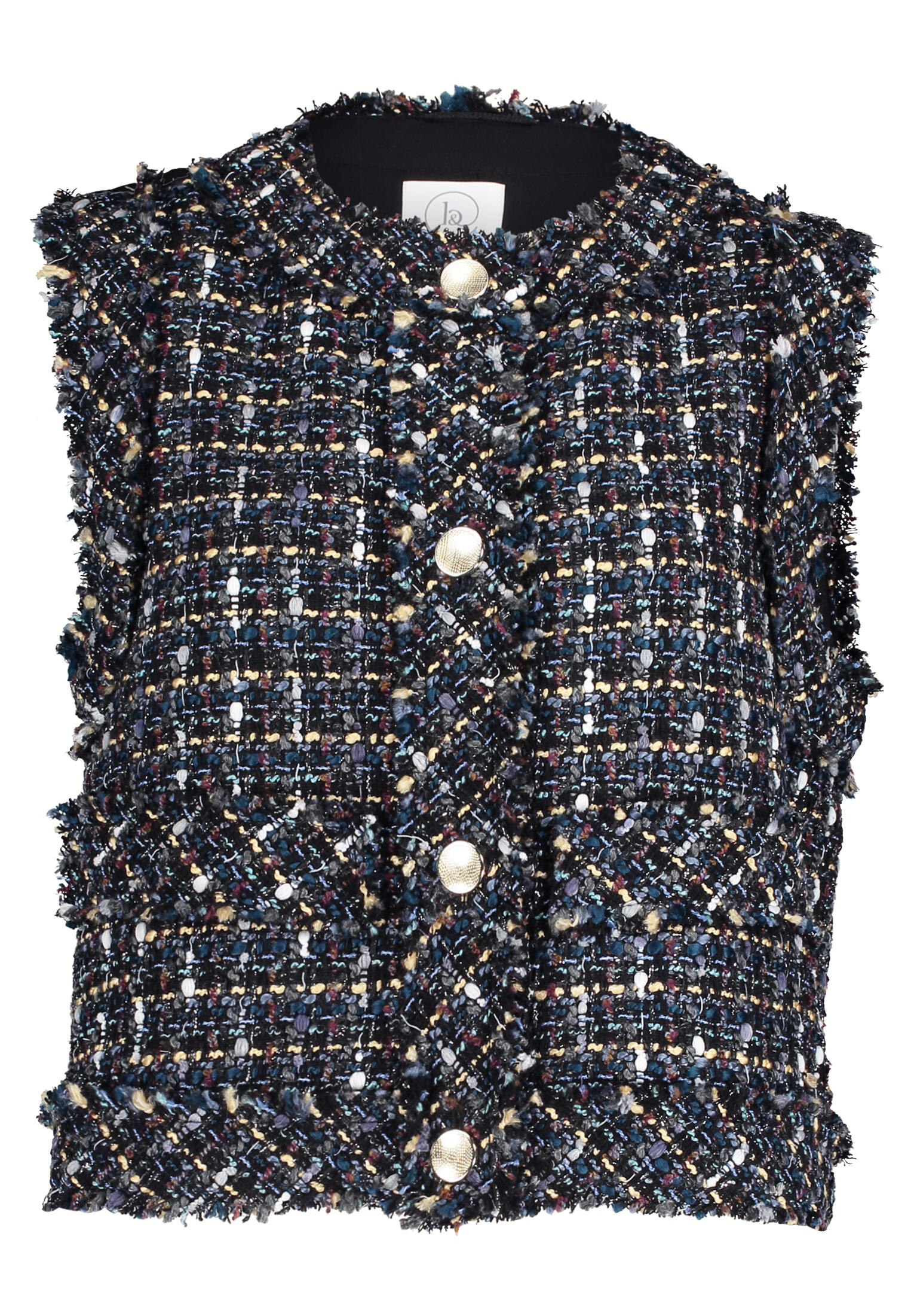 Betty & Co - Sommerweste schwarz/blau - Gr. - 36 von Betty & Co