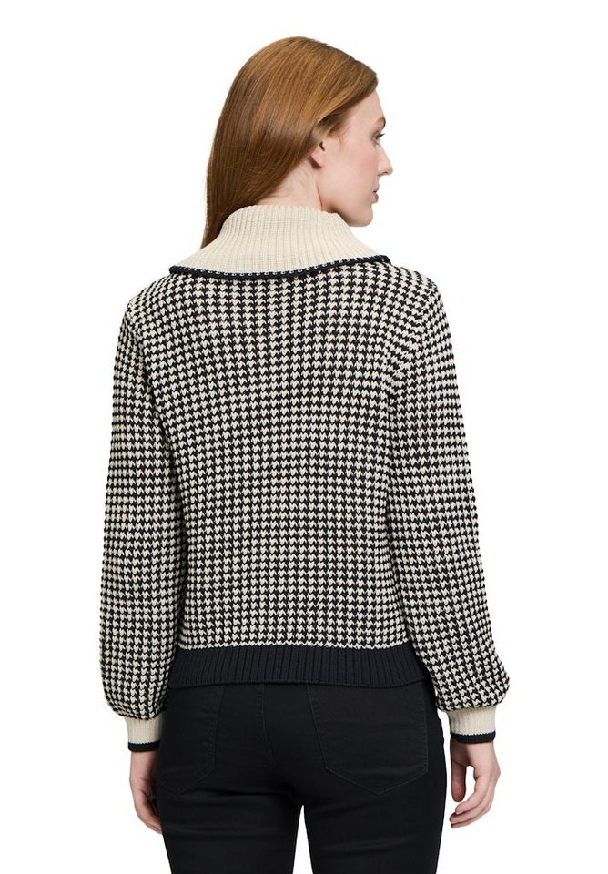 Betty&Co Strandpullover Strickpullover Kurz 1/1 Arm Black-Nature von Betty&Co