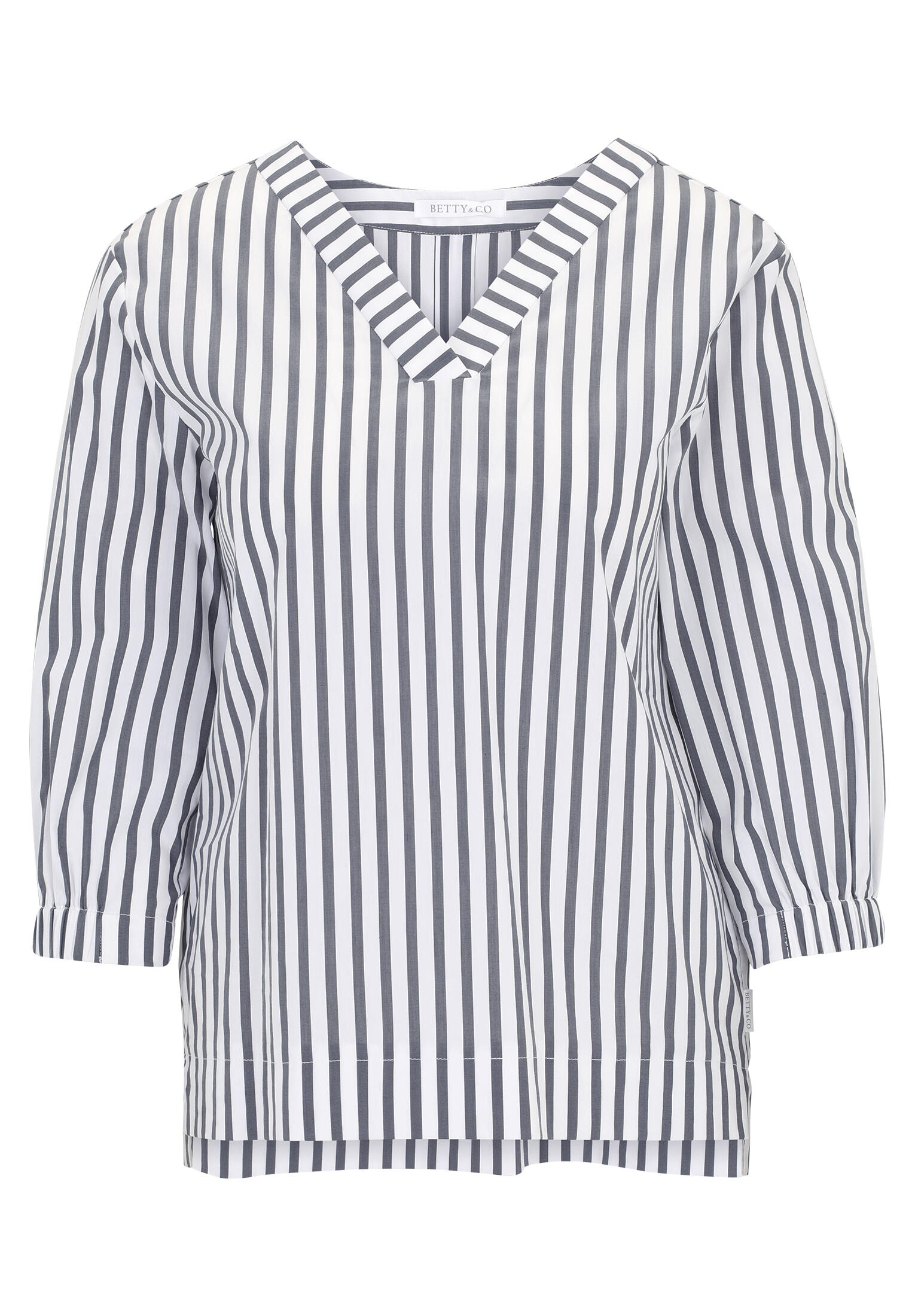 Betty & Co - Streifenbluse weiß/dunkelblau - Gr. - 42 von Betty & Co
