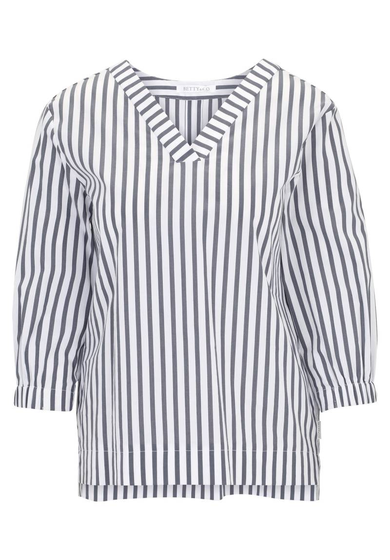 Betty & Co - Streifenbluse weiß/dunkelblau - Gr. - 42 von Betty & Co