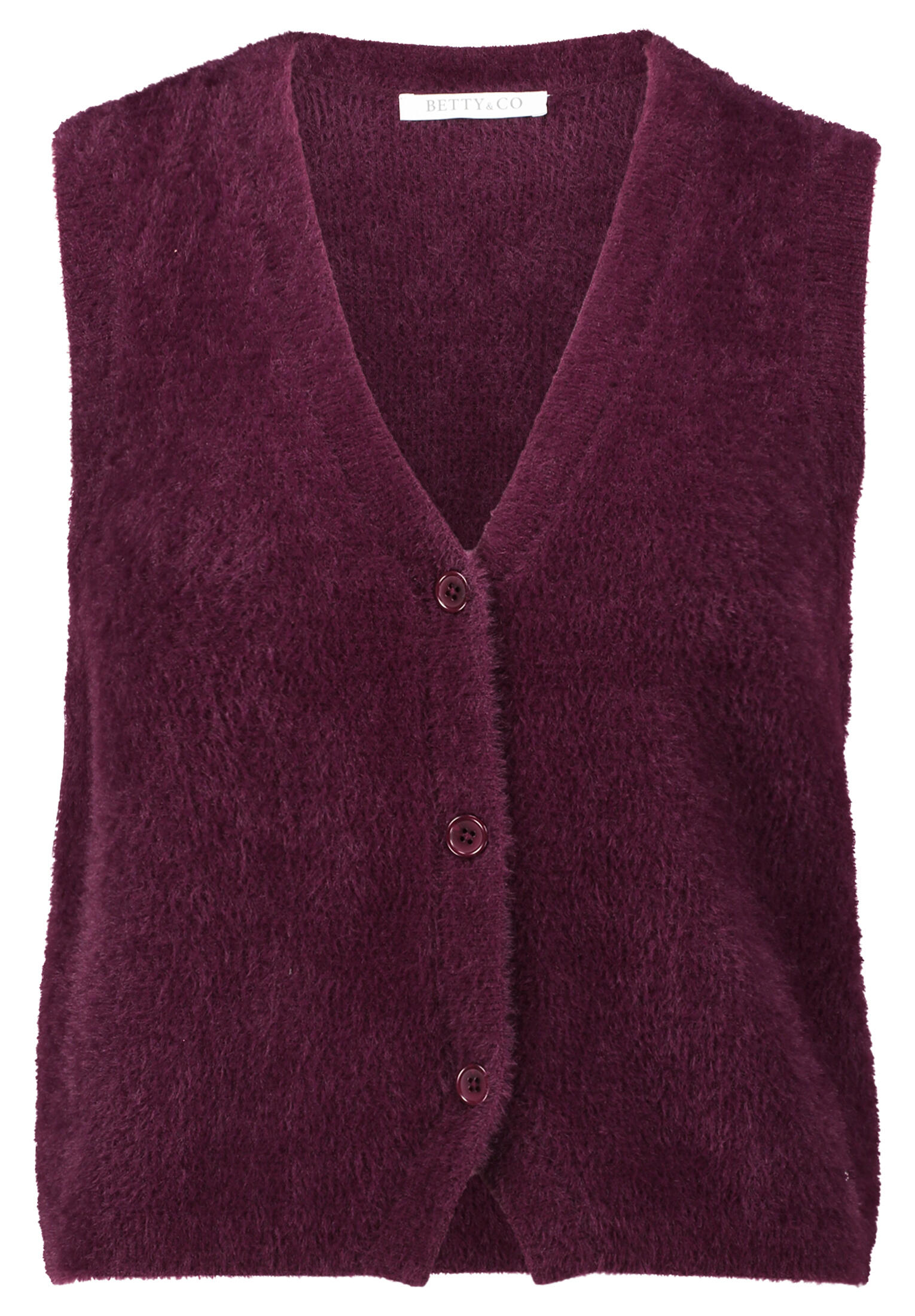 Betty & Co - Strick-Cardigan dark aubergine - Gr. - 46 von Betty & Co