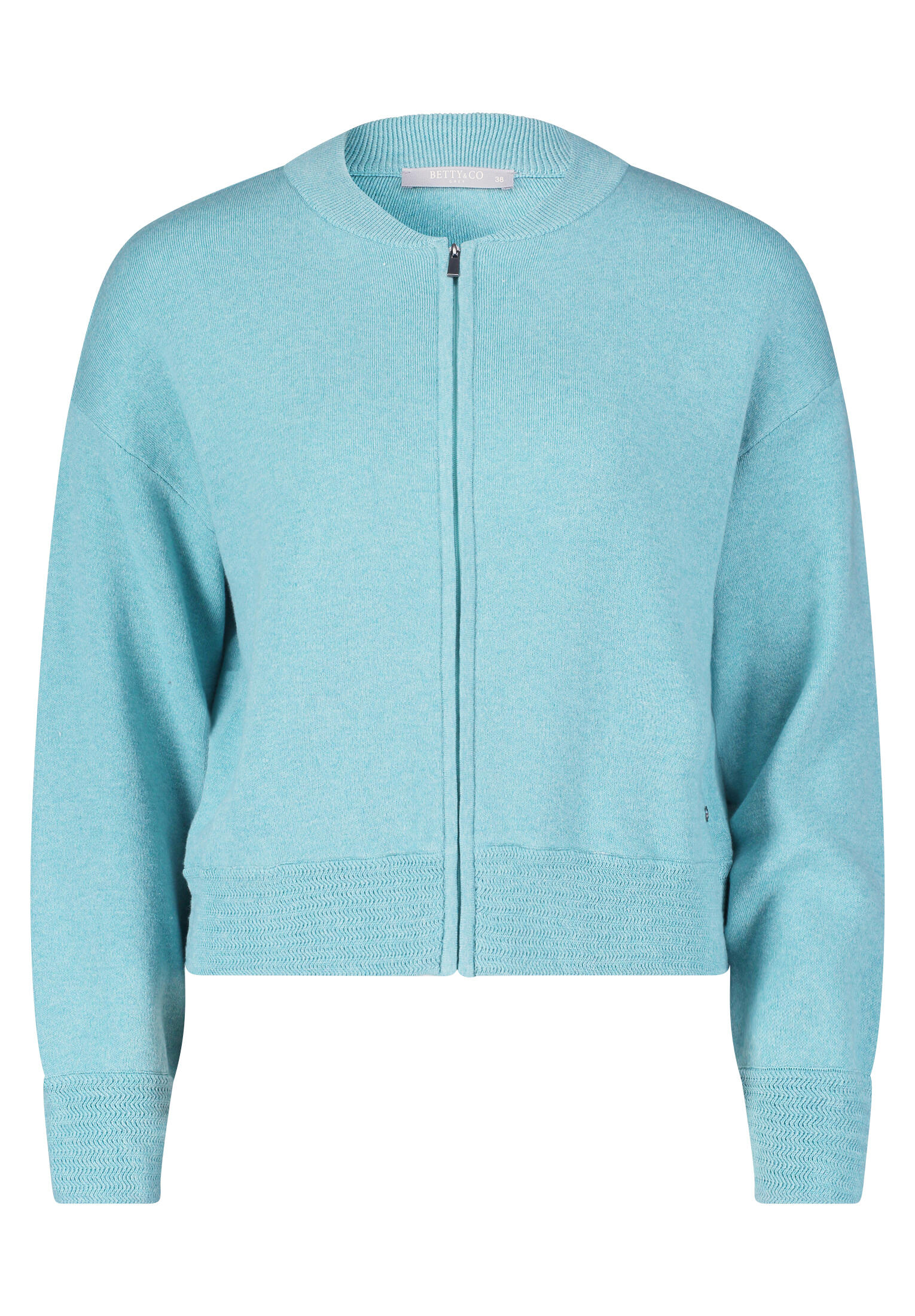 Betty & Co - Strick-Cardigan light turquiose melange - Gr. - 44 von Betty & Co