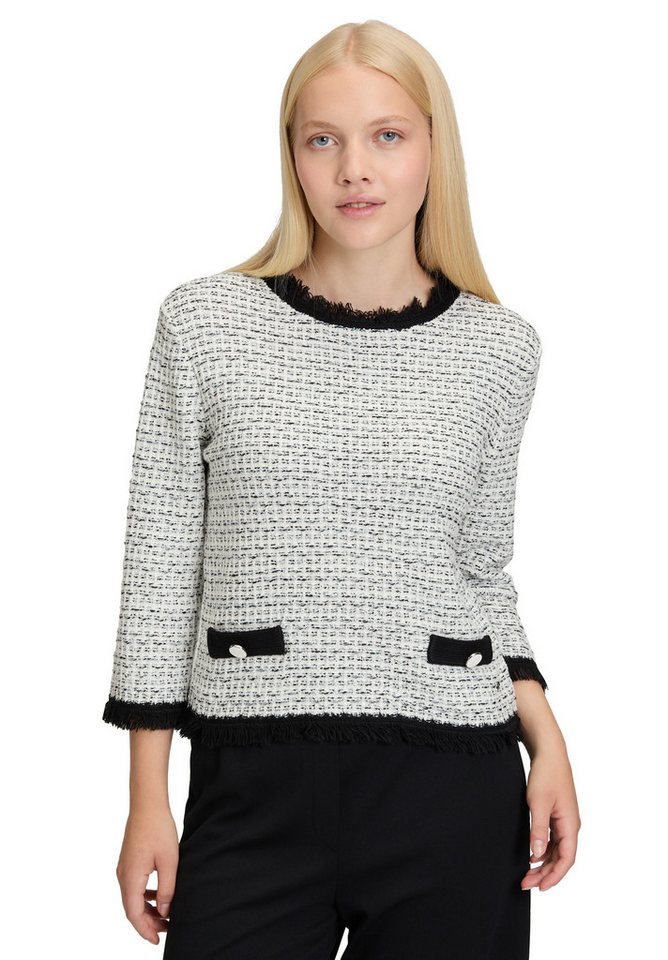 Betty&Co Strickpullover Damen mit Fransen (1-tlg) von Betty&Co