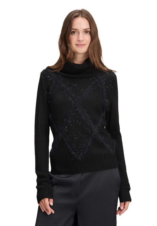 Betty&Co Strickpullover Damen Strickpullover mit Kragen (1-tlg) von Betty&Co