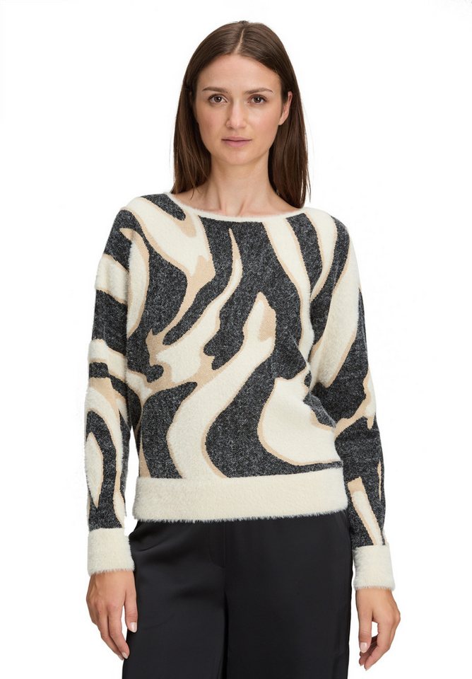 Betty&Co Strickpullover Damen Strickpullover mit Rippbündchen (1-tlg) von Betty&Co