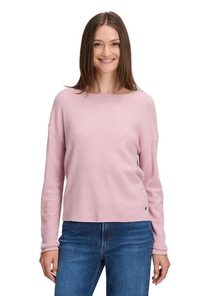 Betty&Co Strickpullover Damen Strickpullover mit Rundhalsausschnitt (1-tlg) von Betty&Co