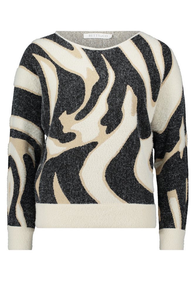 Betty&Co Strickpullover Strickpullover Kurz 1/1 Arm von Betty&Co