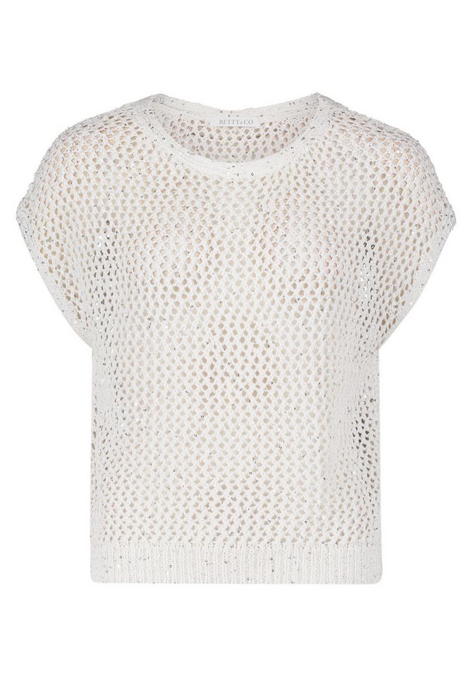 Betty&Co Strickpullover Strickpullover Kurz ohne Arm von Betty&Co