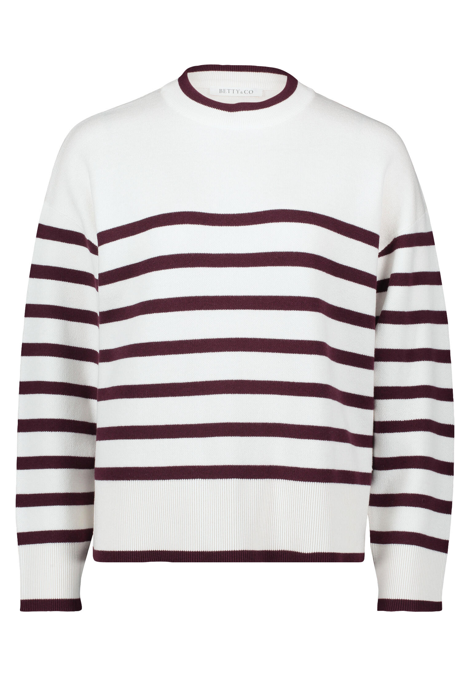 Betty & Co - Strickpullover cream/dark red - Gr. - 40 von Betty & Co