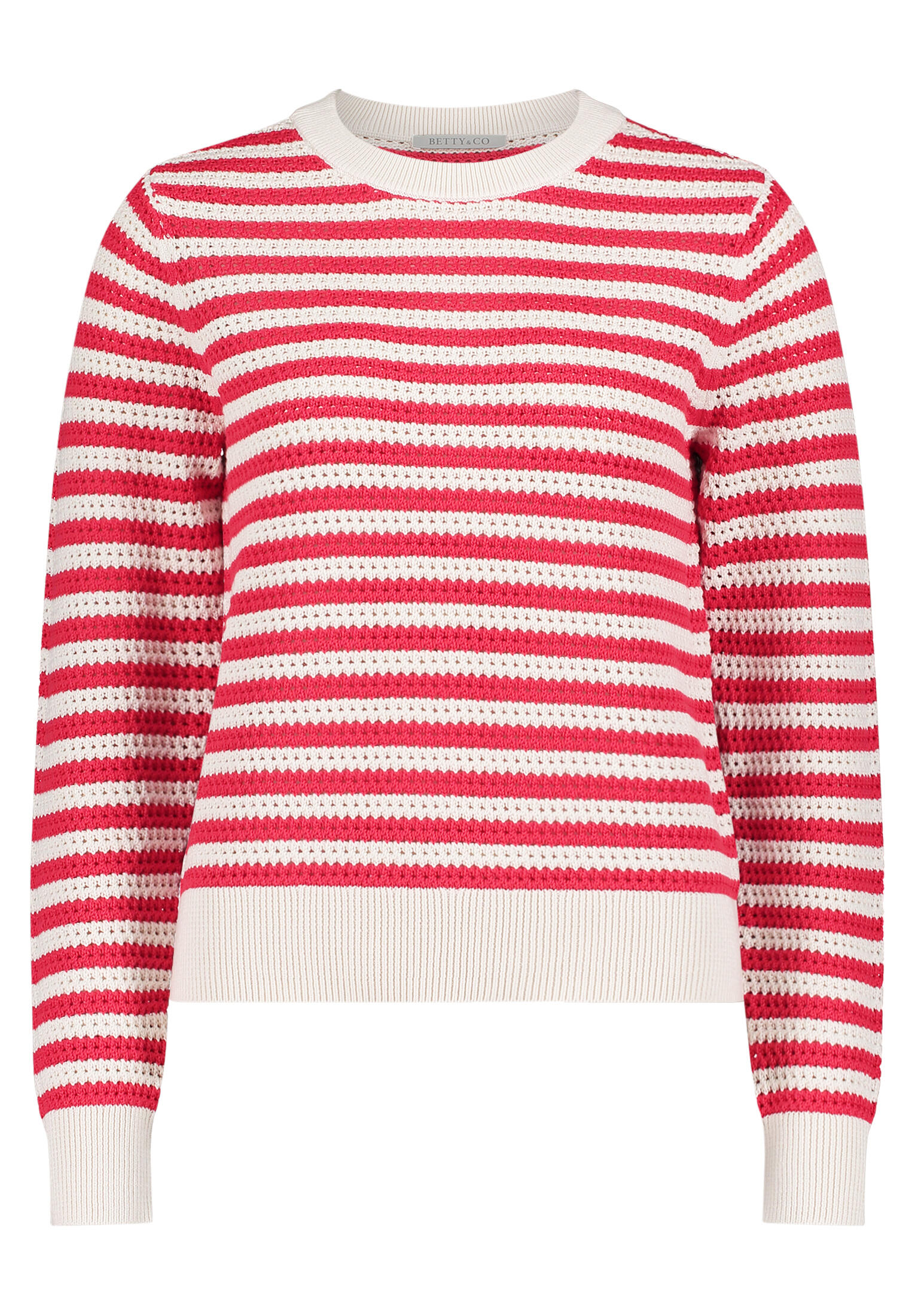 Betty & Co - Strickpullover cream/red - Gr. - 46 von Betty & Co