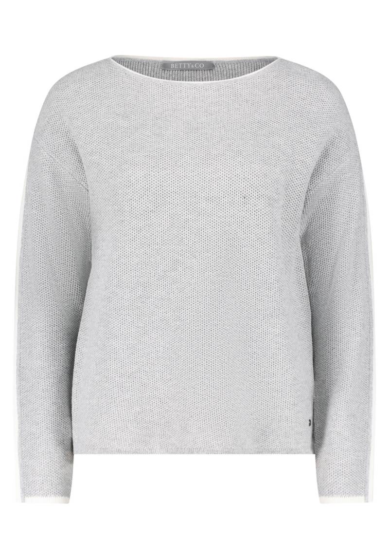 Betty & Co - Strickpullover grau/weiß - Gr. - 38 von Betty & Co