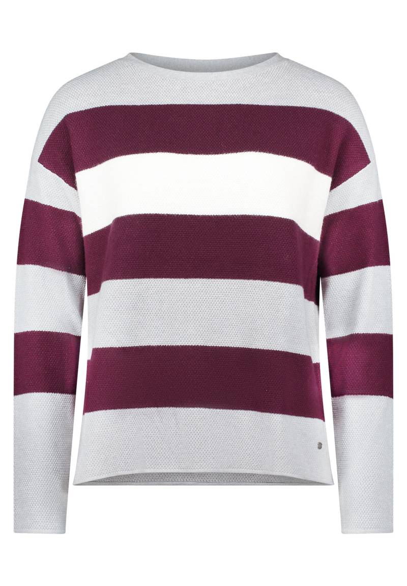 Betty & Co - Strickpullover grey/dark red - Gr. - 36 von Betty & Co