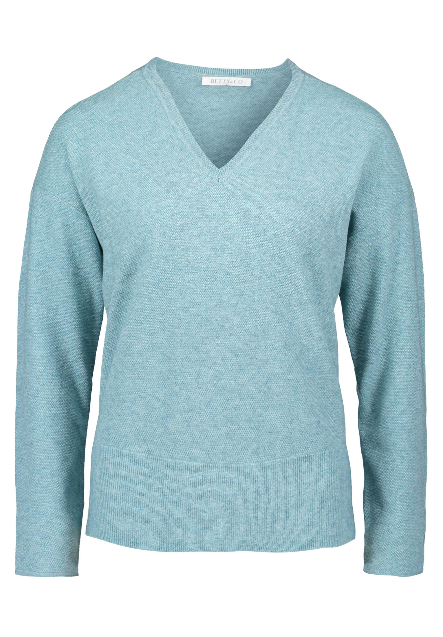 Betty & Co - Strickpullover light turquiose melange - Gr. - 42 von Betty & Co